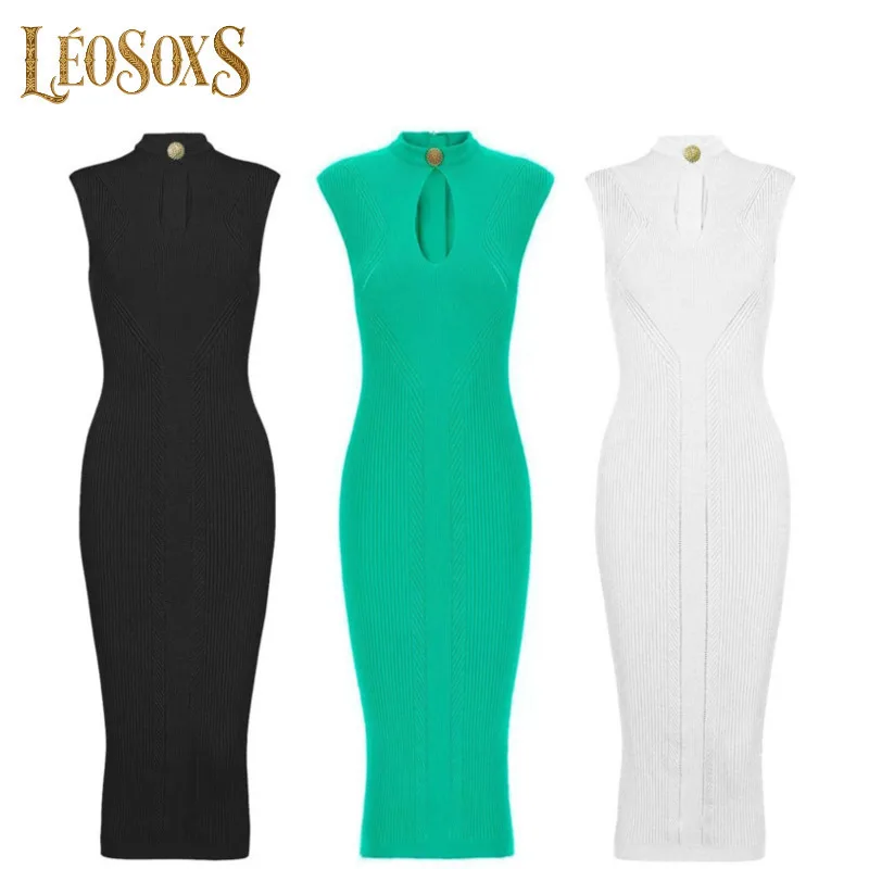 LEOSOXS 2025 Spring Summer New Long Dress Office Ladies Black Knitted Maxi Dress O Collar Pullover Women Clothing Back Zipper
LEOSOXS 2025 Spring Summer New Long Dress Office Ladies Black Knitted Maxi Dress O Collar Pullover Women Clothing Back Zipper