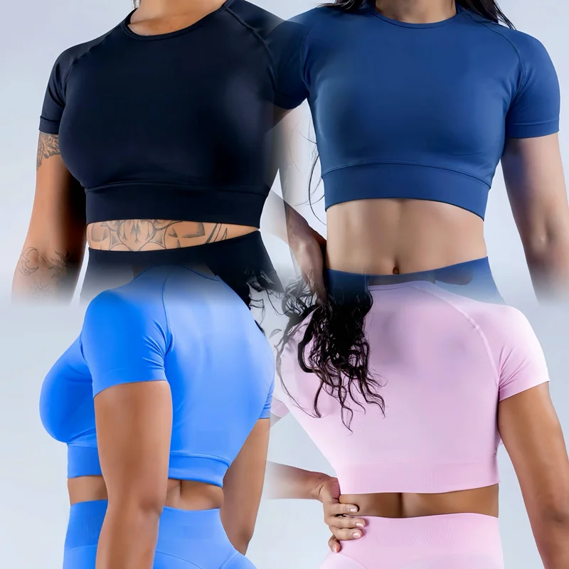 Impact Crop Top Women's Short Sleeve Yoga Top Shirts Light Weight Gym Crop Top Seamless Sports Shirt Cycling Breathable Tops
Impact Crop Top Women's Short Sleeve Yoga Top Shirts Light Weight Gym Crop Top Seamless Sports Shirt Cycling Breathable Tops
