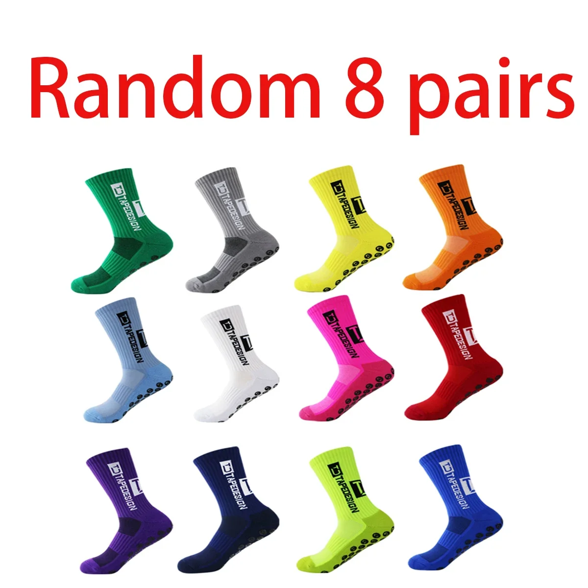 Randomly selected 8 pairs of men's American high-top basketball socks and sports socks
Randomly selected 8 pairs of men's American high-top basketball socks and sports socks