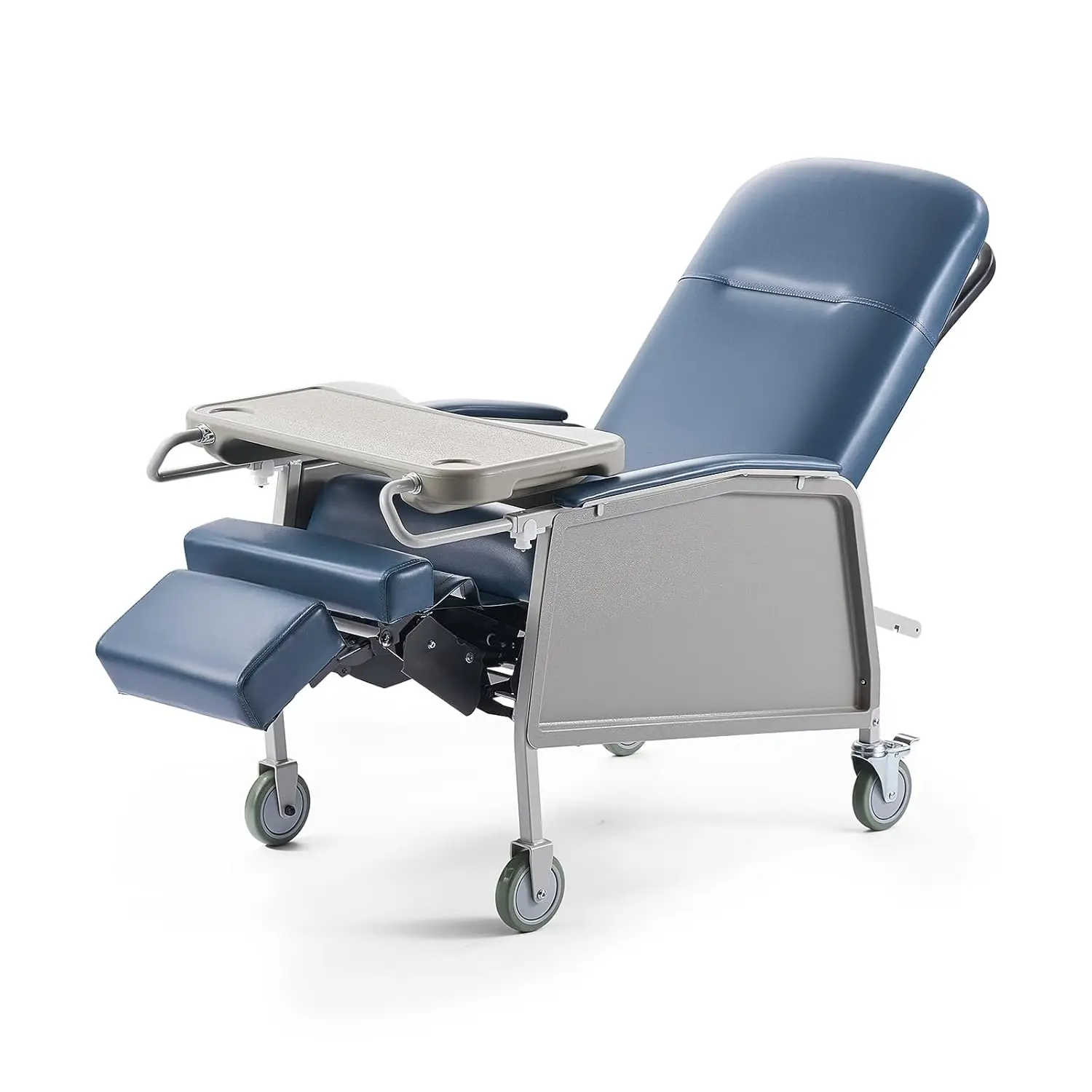 Geri Chair Recliner 3 Position Reclining Geri Chair Movable Medical Recliner Chairs with 4 Wheels Soft Padded Seat Detachable
Geri Chair Recliner 3 Position Reclining Geri Chair Movable Medical Recliner Chairs with 4 Wheels Soft Padded Seat Detachable