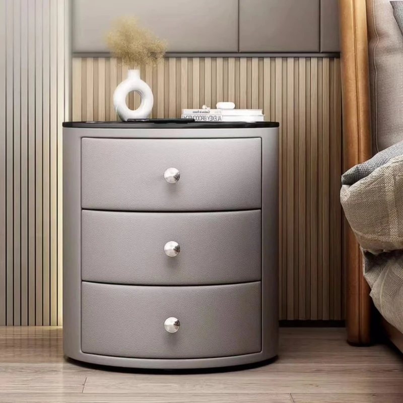 Smart PU Nightstand | Wireless Round Bedside Charger | Touch-Control 3-Color Storage | Scratch-Resistant Solid Wood Cabinet
Smart PU Nightstand | Wireless Round Bedside Charger | Touch-Control 3-Color Storage | Scratch-Resistant Solid Wood Cabinet