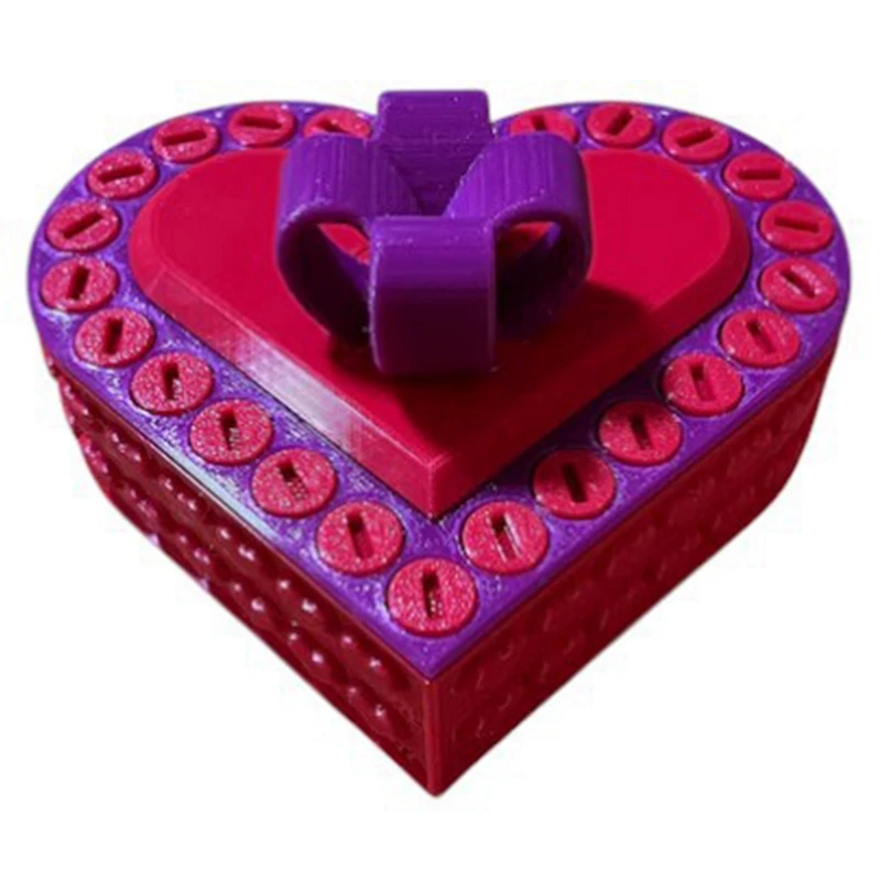 3D Printed Heart Shaped Gift Box Valentine's Day Gift Wedding Storage Box Ring Necklace Gift Box 
3D Printed Heart Shaped Gift Box Valentine's Day Gift Wedding Storage Box Ring Necklace Gift Box