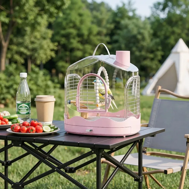 High Quality Eco-Friendly Lightweight Portable Transparent Breathable Plastic Bird Parrot Cage Pet Carrier Large Capacity for
High Quality Eco-Friendly Lightweight Portable Transparent Breathable Plastic Bird Parrot Cage Pet Carrier Large Capacity for
