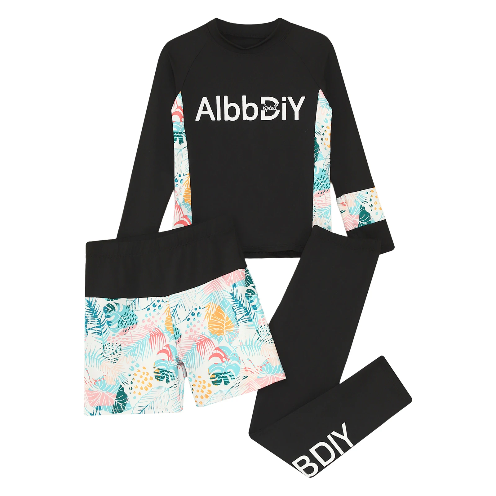 3Pcs Kids Unisex Print Swimsuit Sun Protection Rash Guard Set Long Sleeve Swim Top Shorts Pants Swimwear Diving Suits Wetsuits
3Pcs Kids Unisex Print Swimsuit Sun Protection Rash Guard Set Long Sleeve Swim Top Shorts Pants Swimwear Diving Suits Wetsuits