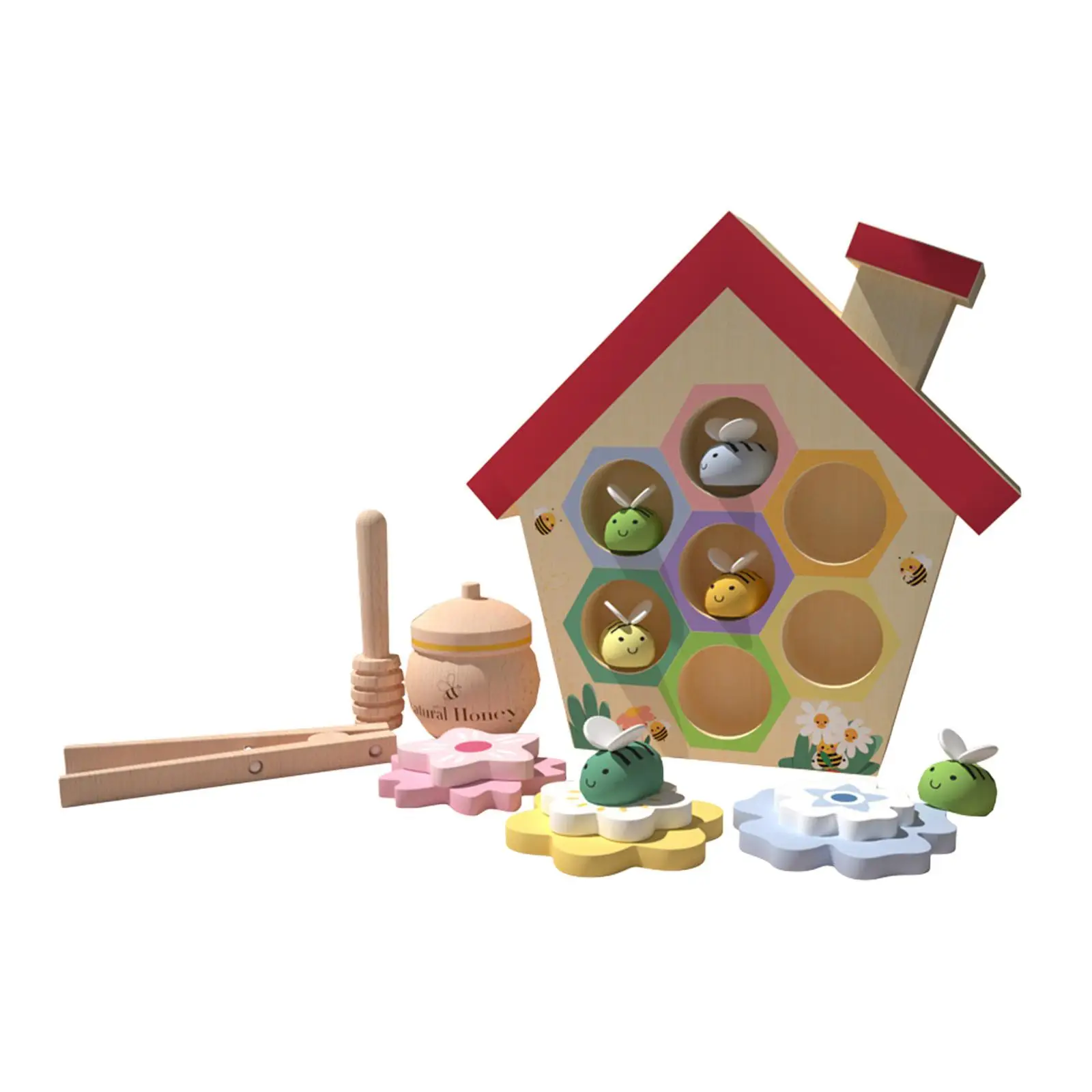 Wooden Toys Fine Motor Skill Toy Color Cognitive Montessori Toys Beehive Games for Kids Girls Boys Baby 3 Year Old Hoilday Gifts
Wooden Toys Fine Motor Skill Toy Color Cognitive Montessori Toys Beehive Games for Kids Girls Boys Baby 3 Year Old Hoilday Gifts