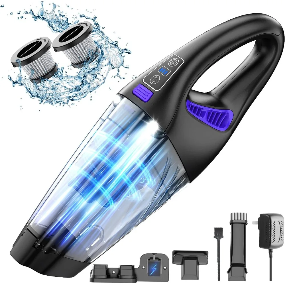 Handheld Car Vacuum Cordless, 18000Pa 160W Car Vacuum Cleaner with LED Screen,30Min Powerful Hand Held Vacuum Cordless Portable
Handheld Car Vacuum Cordless, 18000Pa 160W Car Vacuum Cleaner with LED Screen,30Min Powerful Hand Held Vacuum Cordless Portable