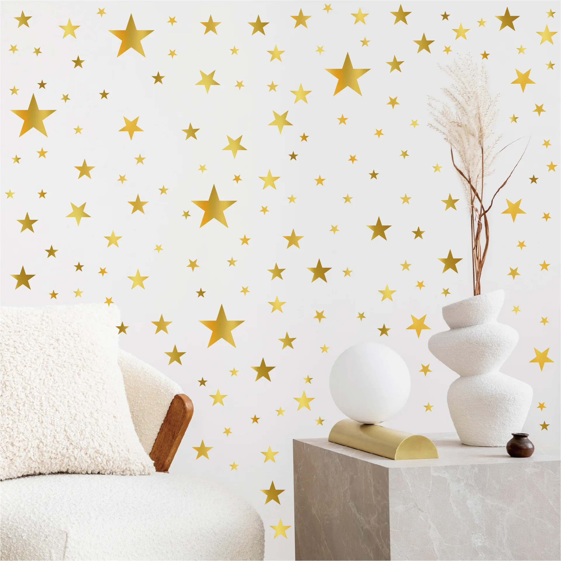 Waterproof Gold Star Wall Stickers - Self-Adhesive Removable Vinyl Decals for Bedroom Kids Room Living Room Home Decor
Waterproof Gold Star Wall Stickers - Self-Adhesive Removable Vinyl Decals for Bedroom Kids Room Living Room Home Decor