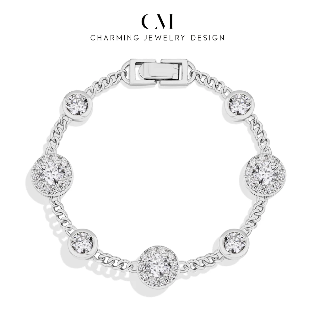 CHARMING Luxury Shining Full Moissanite Bubble Cuban Chain Bracelet For women 925 Sterling Silver Party Gift Wedding Anniversary
CHARMING Luxury Shining Full Moissanite Bubble Cuban Chain Bracelet For women 925 Sterling Silver Party Gift Wedding Anniversary
