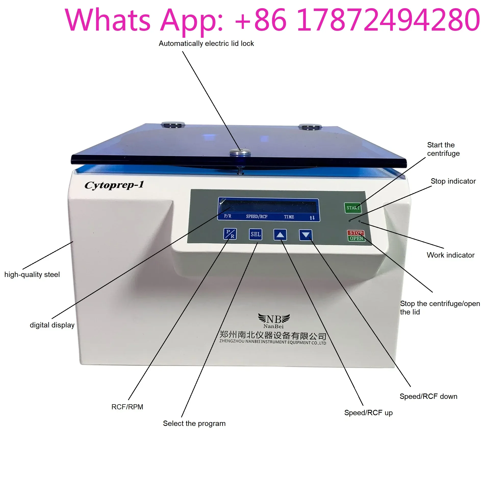 Cell Smear Cytospin Centrifuge Lab Cyto Centrifuge with 6 Placers
Cell Smear Cytospin Centrifuge Lab Cyto Centrifuge with 6 Placers