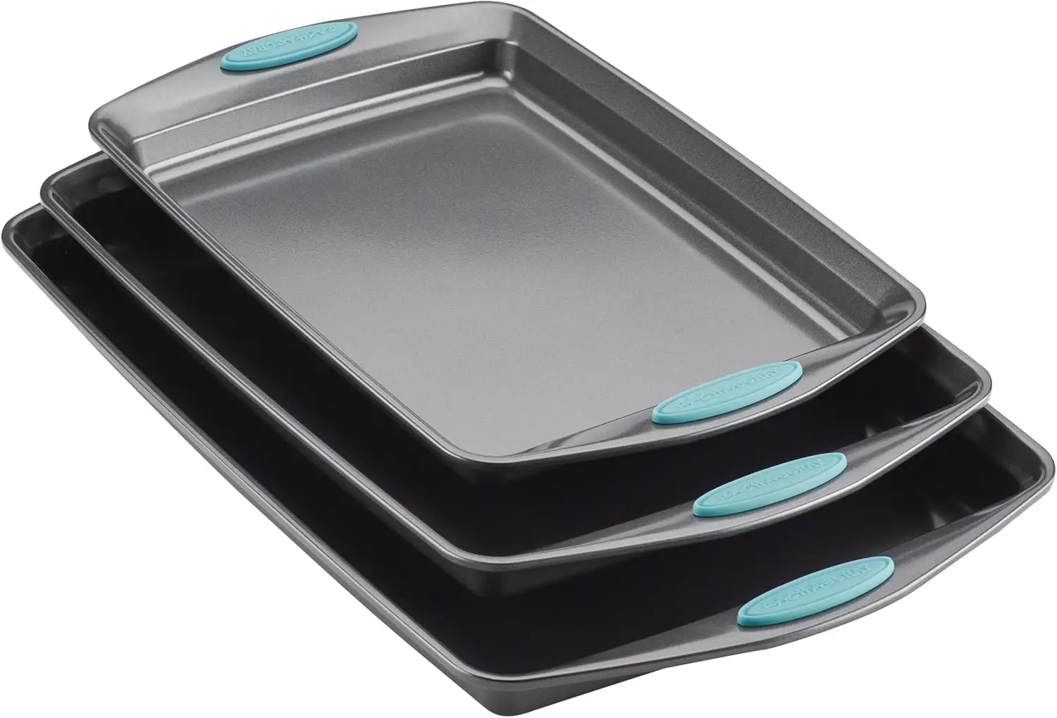 Nonstick Cookie Pan Set, 3-Piece with Blue Grips for Easy Baking and Cleanup
Nonstick Cookie Pan Set, 3-Piece with Blue Grips for Easy Baking and Cleanup