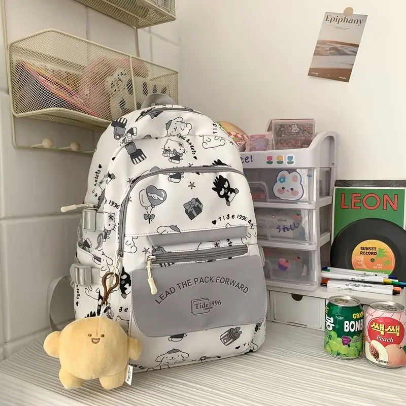 Школьный ранец Purin Dog Sanrio, красивый вместительный рюкзак с принтом пингвина для старшей школы
Школьный ранец Purin Dog Sanrio, красивый вместительный рюкзак с принтом пингвина для старшей школы