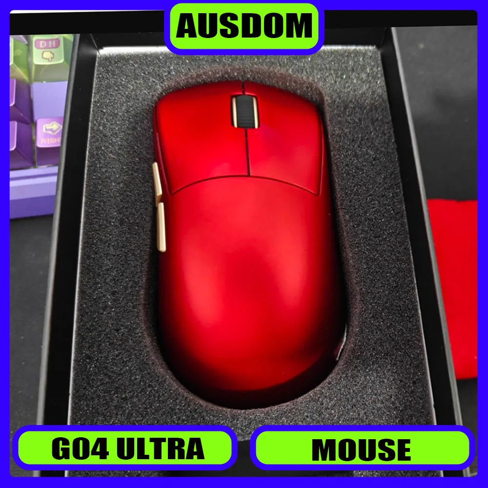 AUSDOM G04 Ultra Mouse Tri Mode Mouse PAW3395 Paw3950 Wireless 8000Hz Polling Rate Lightweight Gaming Mice Gamer Agile Gift 
AUSDOM G04 Ultra Mouse Tri Mode Mouse PAW3395 Paw3950 Wireless 8000Hz Polling Rate Lightweight Gaming Mice Gamer Agile Gift