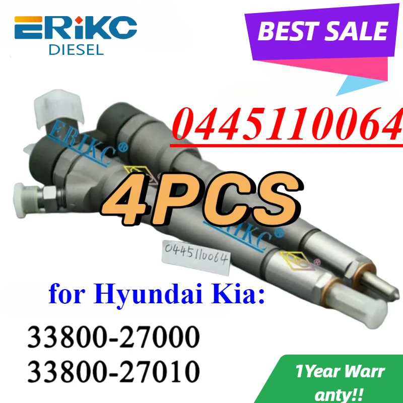 4PCS 0445110064 33800-27000 Fuel Injector 0 445 110 064 Diesel Engine Assembly 0445 110 064 For HYUNDAI Kia 33800-27010
4PCS 0445110064 33800-27000 Fuel Injector 0 445 110 064 Diesel Engine Assembly 0445 110 064 For HYUNDAI Kia 33800-27010