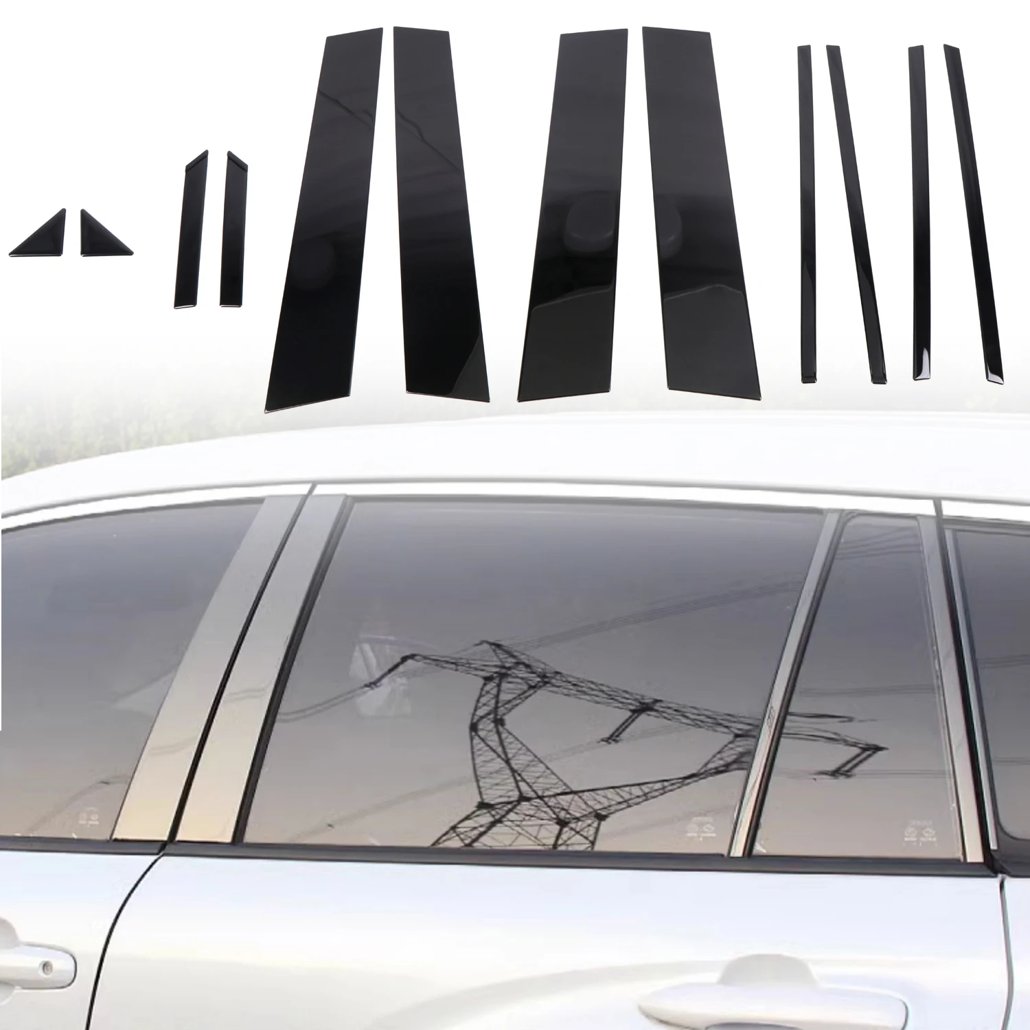 For Toyota RAV4 2019-2025 Car Exterior Accessories Middle Pillar Guard Cover Molding Trim Decor Stainless Steel Black 12pcs 
For Toyota RAV4 2019-2025 Car Exterior Accessories Middle Pillar Guard Cover Molding Trim Decor Stainless Steel Black 12pcs