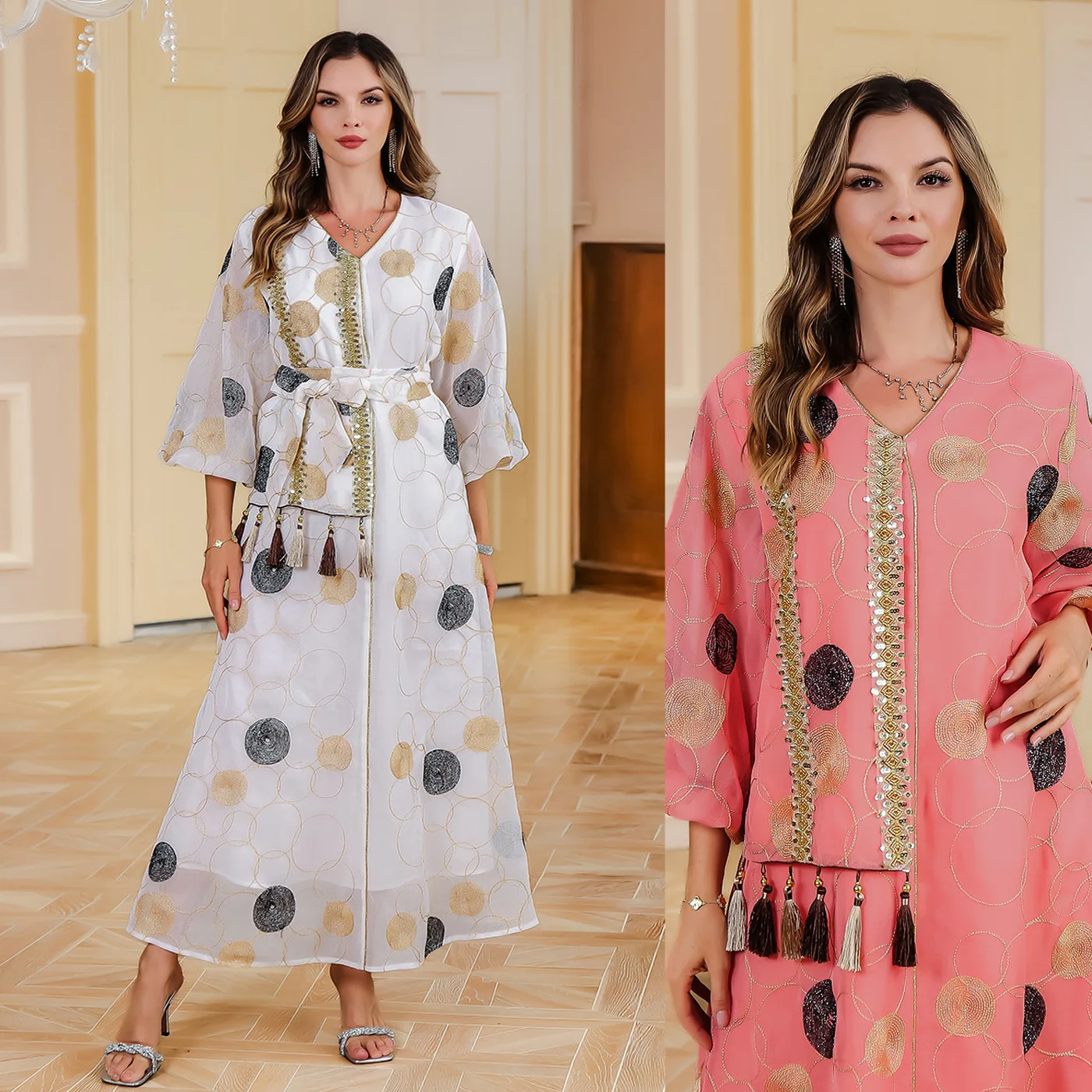 Dubai women's robe sequined dress Middle East mousse robe women's clothing Dubai Turkey slim and thin elegant temperament new da
Dubai women's robe sequined dress Middle East mousse robe women's clothing Dubai Turkey slim and thin elegant temperament new da