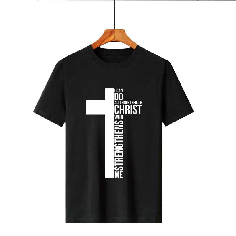 Men Jesus Cross Letters Print T-shirts Summer Short Sleeve Casual Tees for Man Harajuku Designer Tops for Male Oversize Clothing
Men Jesus Cross Letters Print T-shirts Summer Short Sleeve Casual Tees for Man Harajuku Designer Tops for Male Oversize Clothing