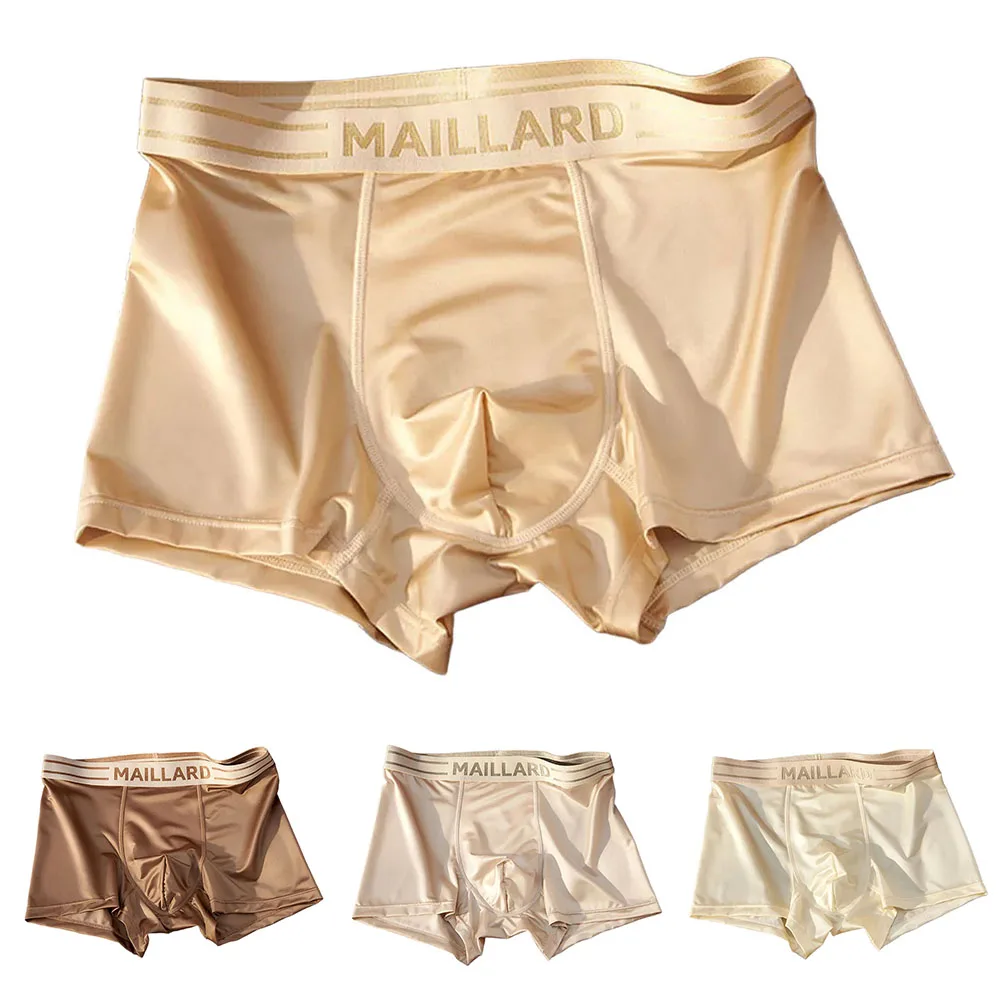 Men Smooth Ice Silk Panties Underwear Thin Boxer Shorts Male Breathable Boxer Trunk Solid Color Comfortable
Men Smooth Ice Silk Panties Underwear Thin Boxer Shorts Male Breathable Boxer Trunk Solid Color Comfortable