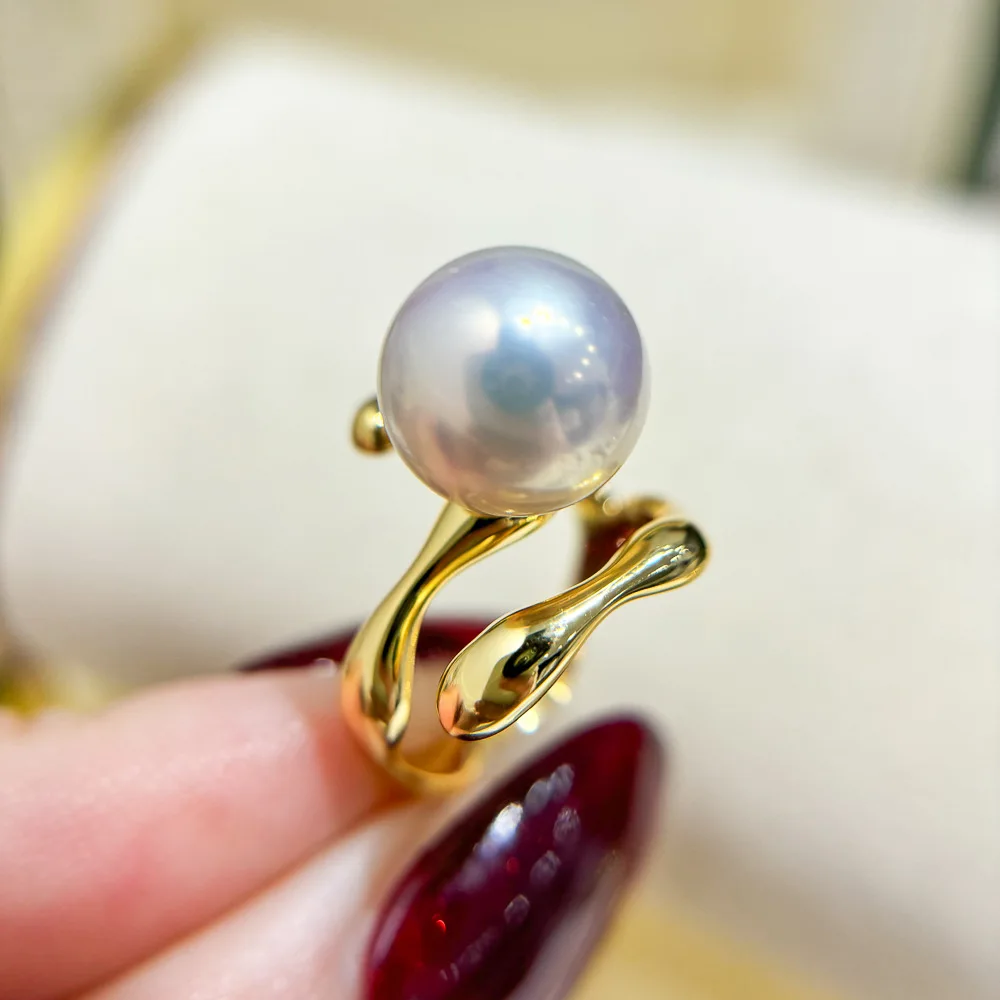 AAA 10-11mm 9-10mm 8-9MM 11-12mm 12-13mm 13-14mm Japan akoya white Rond pearl Open Ring 925s
AAA 10-11mm 9-10mm 8-9MM 11-12mm 12-13mm 13-14mm Japan akoya white Rond pearl Open Ring 925s