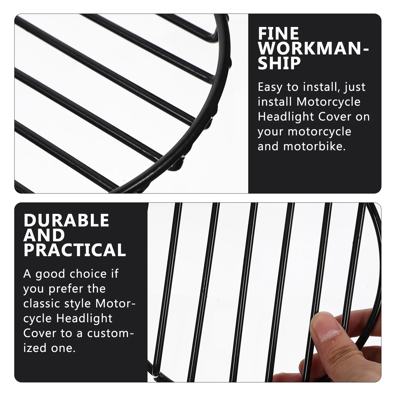 Motorcycle Headlight Cover Metal Mesh Guard Replacement Lamp Protector Durable Headlight Grill Guard Motorbike Accessory
Motorcycle Headlight Cover Metal Mesh Guard Replacement Lamp Protector Durable Headlight Grill Guard Motorbike Accessory