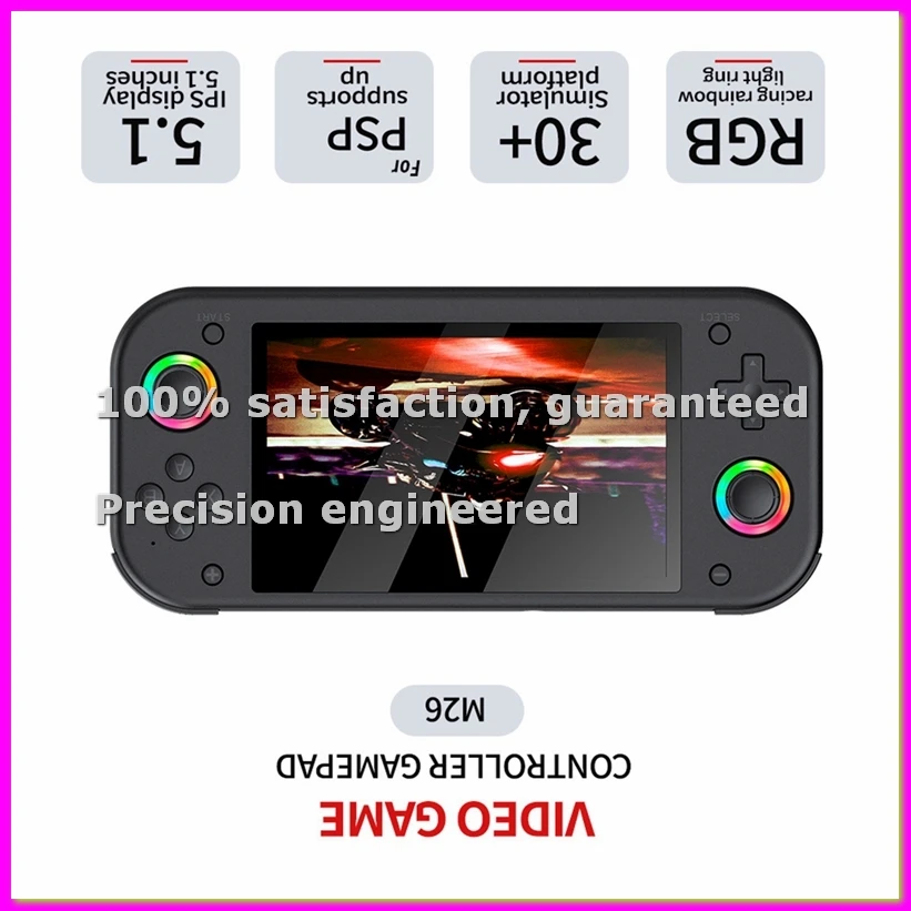 Портативная игровая консоль M26 Pocket Retro, 64 ГБ, 20000+ игр, 5,1-дюймовый IPS-экран, 3D-джойстик, поддержка 30+ эмуляторов - ABVK
Портативная игровая консоль M26 Pocket Retro, 64 ГБ, 20000+ игр, 5,1-дюймовый IPS-экран, 3D-джойстик, поддержка 30+ эмуляторов - ABVK