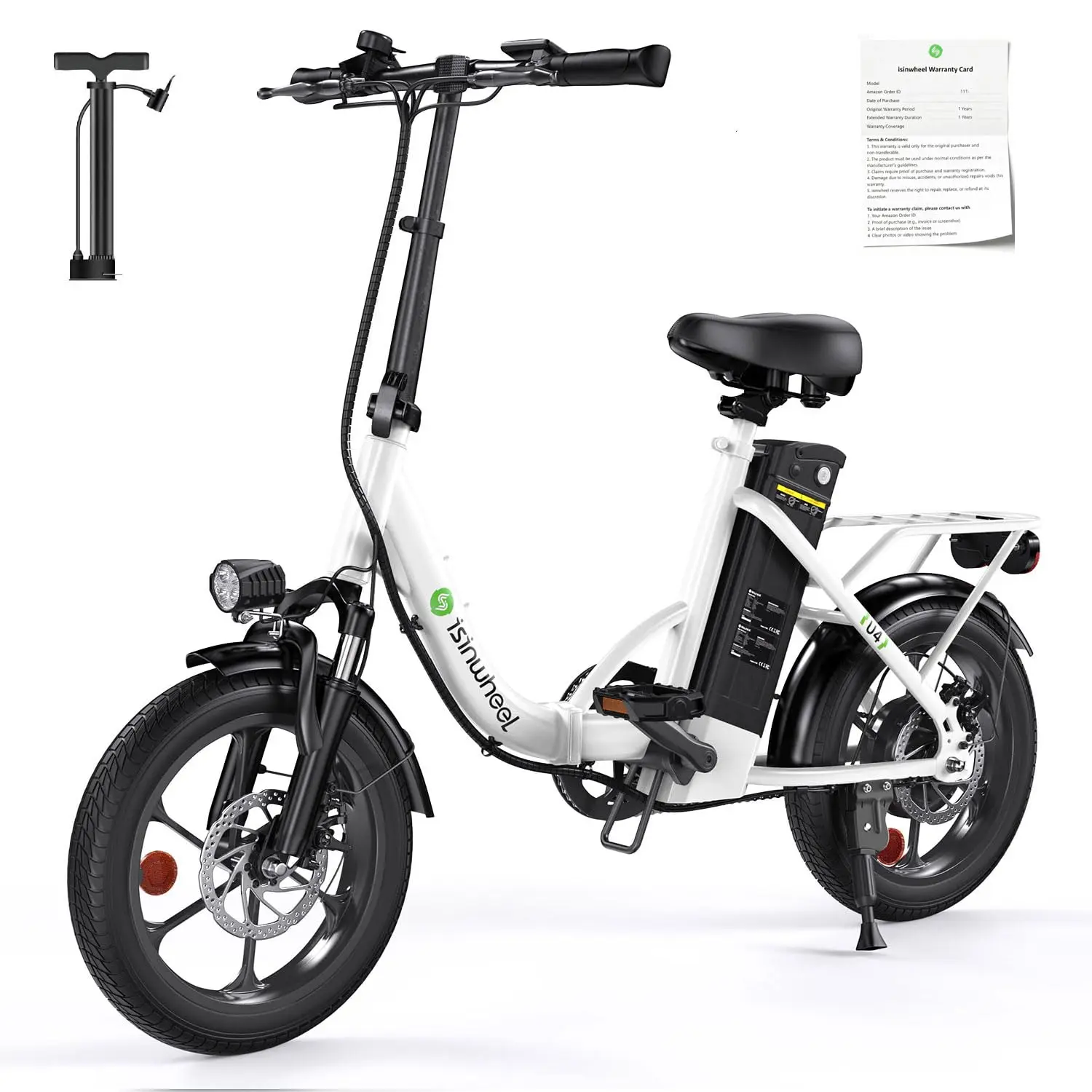 16" Folding Electric Bike 500W Motor 19mph Step Through Mini Commute Ebike for Adults & Teens, Customized
16" Folding Electric Bike 500W Motor 19mph Step Through Mini Commute Ebike for Adults & Teens, Customized