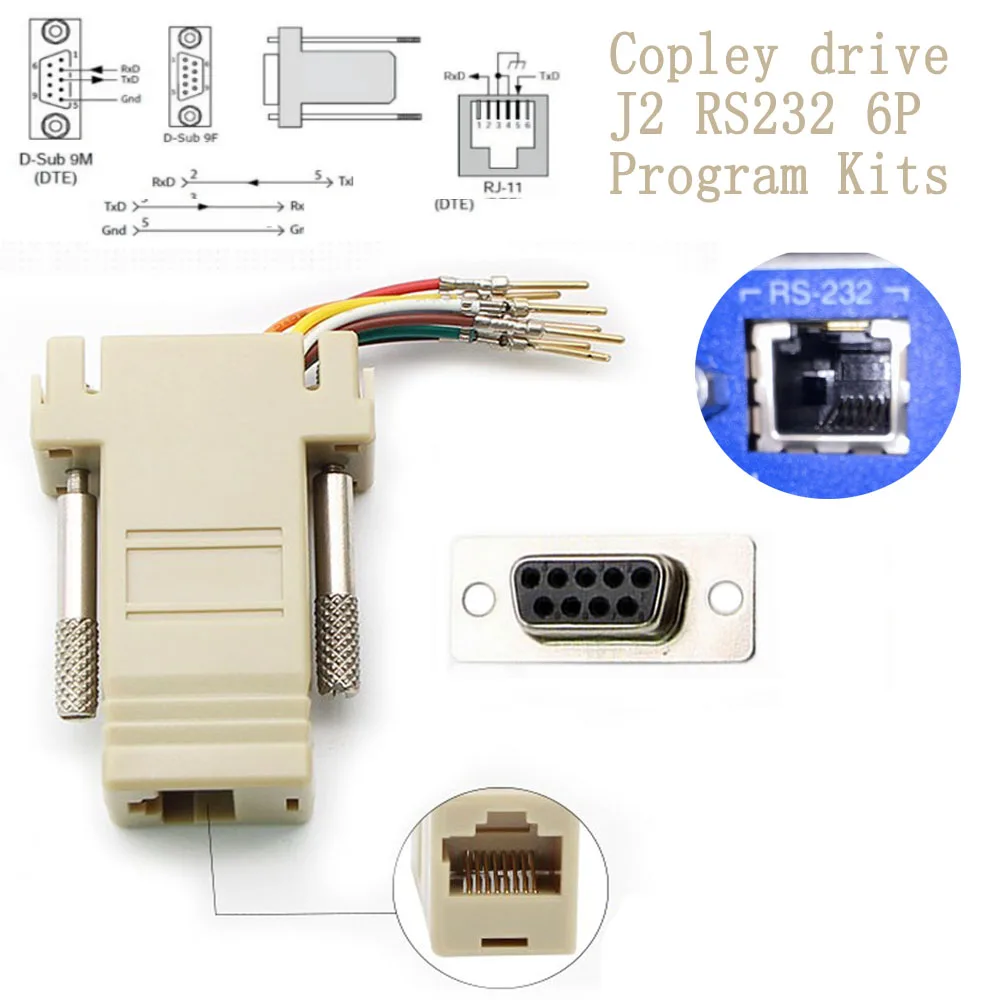 DB9-RJ12 Интерфейсный кабель RS232 для приводов оси Copley Последовательный COM RS232 RJ11 6P ПК ПЛК HMI ASCII Кабель управления Комплект кабелей SER-CK
DB9-RJ12 Интерфейсный кабель RS232 для приводов оси Copley Последовательный COM RS232 RJ11 6P ПК ПЛК HMI ASCII Кабель управления Комплект кабелей SER-CK