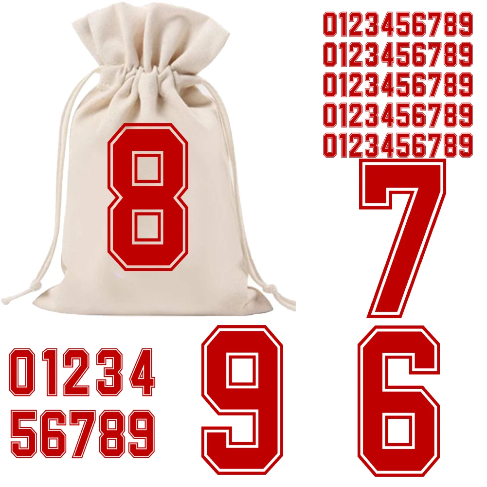 Red Sports Team Uniform Numbers Heat Transfer Stickers Iron On Clothes Bags DTF Vinyl Thermal Appliques Washable DIY Patches
Red Sports Team Uniform Numbers Heat Transfer Stickers Iron On Clothes Bags DTF Vinyl Thermal Appliques Washable DIY Patches