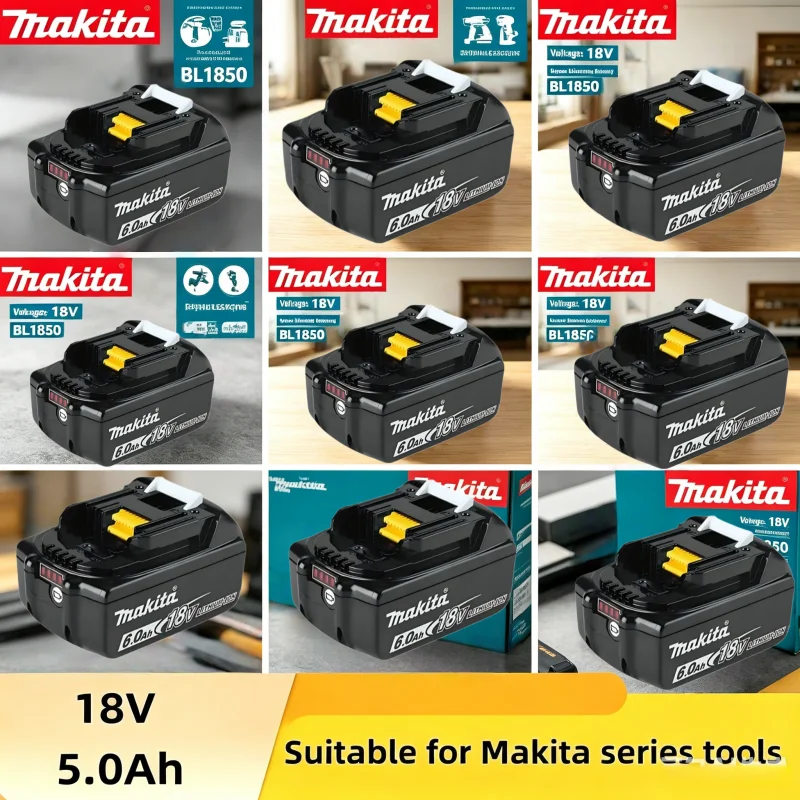18V 6.0Ah Authentic Makita Li-ion Battery, Universal Replacement, Compatible BL1860 BL1430, Reliable Current Supply
18V 6.0Ah Authentic Makita Li-ion Battery, Universal Replacement, Compatible BL1860 BL1430, Reliable Current Supply