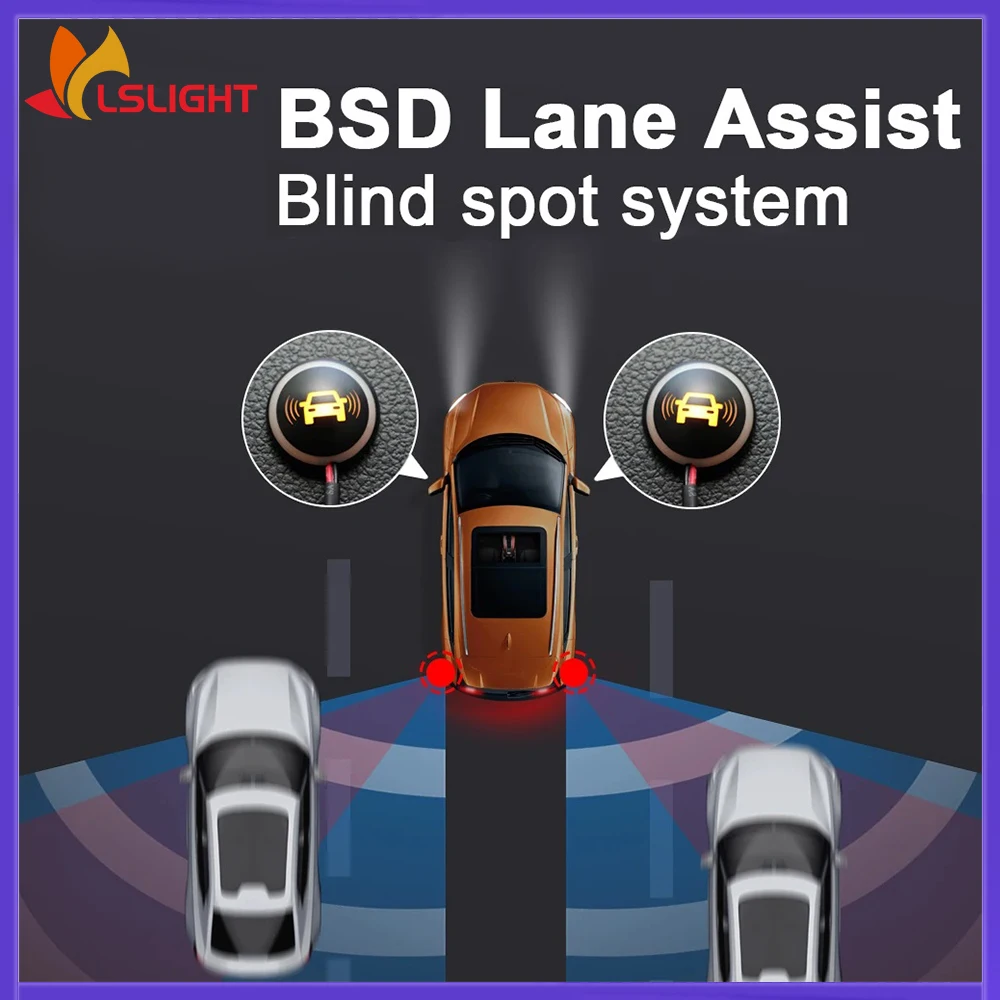 Radar Monitoring Lane Change and Parallel Auxiliary BSM BSD Blind Spot Detection System 77GHz Millimeter Wave Car Accessories
Radar Monitoring Lane Change and Parallel Auxiliary BSM BSD Blind Spot Detection System 77GHz Millimeter Wave Car Accessories