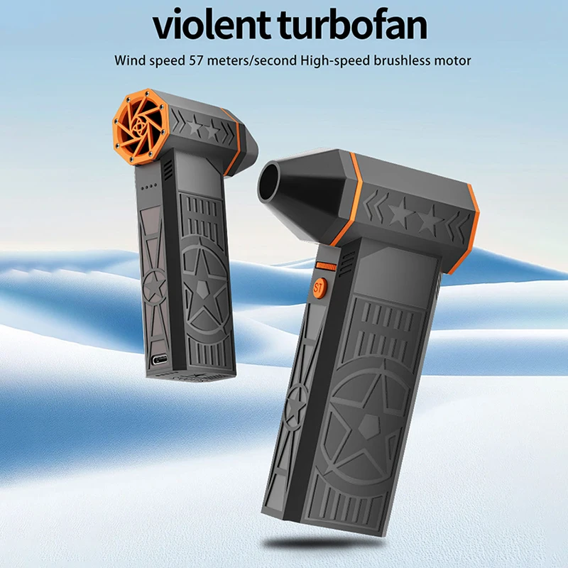 Brushless Turbo Fan High-Speed Portable 8000mAh Rechargeable 57m/s Typhoon Wind Type-C Charging Camping Fan
Brushless Turbo Fan High-Speed Portable 8000mAh Rechargeable 57m/s Typhoon Wind Type-C Charging Camping Fan