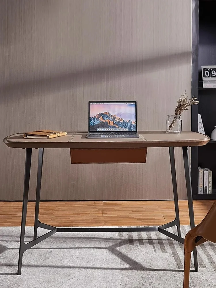 Italian Minimalist Office Desk Simple Saddle Computer Leather Modern Creative Luxury Desk Work Table Mesa Office Furniture
Italian Minimalist Office Desk Simple Saddle Computer Leather Modern Creative Luxury Desk Work Table Mesa Office Furniture