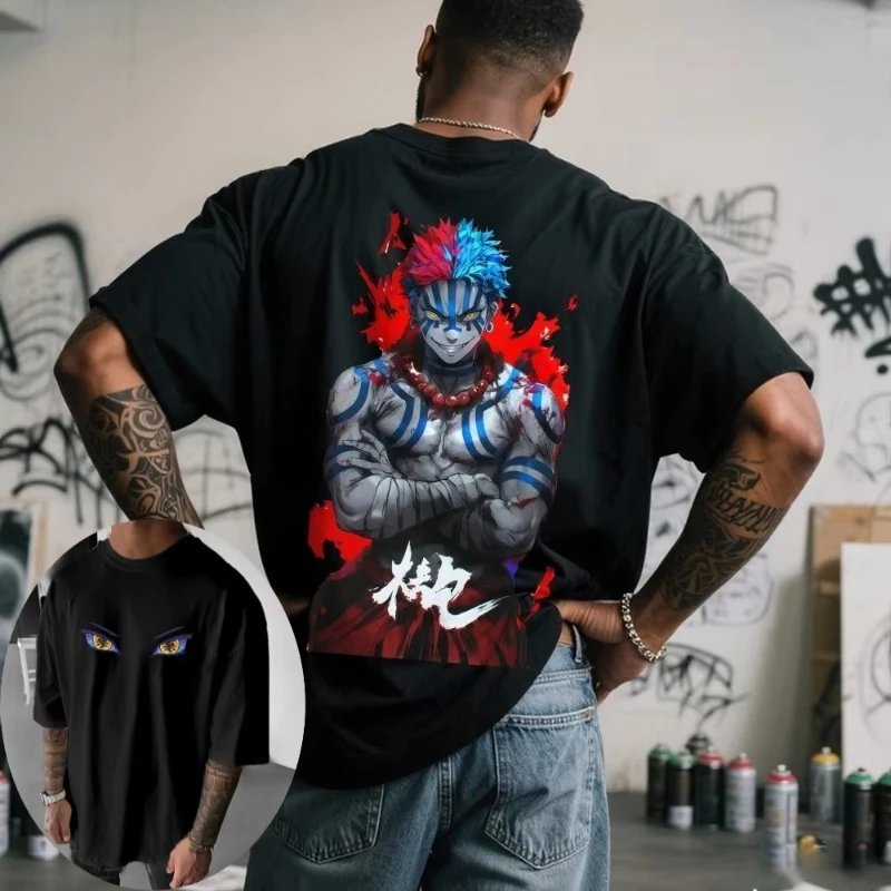 Demon Slayer Men's T-shirt Akaza Japanese Anime Summer Boy Spring and Autumn Children's Short Sleeves Parent-Child Wear
Demon Slayer Men's T-shirt Akaza Japanese Anime Summer Boy Spring and Autumn Children's Short Sleeves Parent-Child Wear