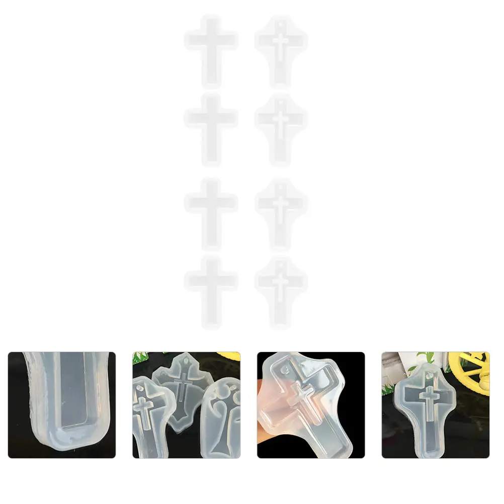 8 Pcs Cross Shape DIY Silicone Mold Epoxy Resin Pendant Making Easy Clean Reusable Home Craft Jewelry Accessory Kit Safe Durable
8 Pcs Cross Shape DIY Silicone Mold Epoxy Resin Pendant Making Easy Clean Reusable Home Craft Jewelry Accessory Kit Safe Durable