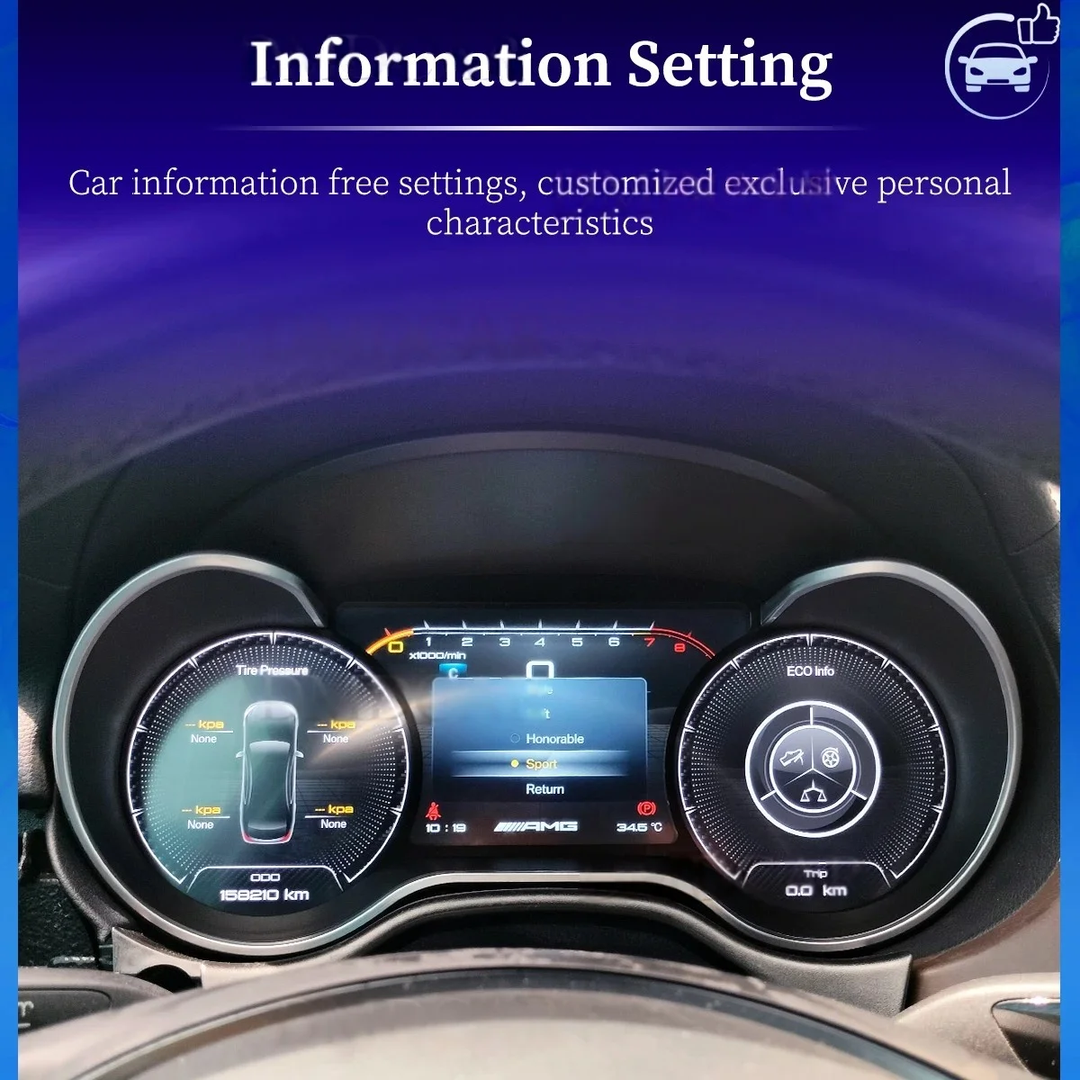 LCD Digital Instrument Cluster For Mercedes Benz ML GL R G GLS Dashboard Display Speedometer Odometer Cockpit Car Accessories
LCD Digital Instrument Cluster For Mercedes Benz ML GL R G GLS Dashboard Display Speedometer Odometer Cockpit Car Accessories