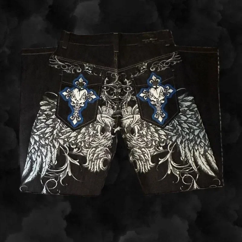 Y2K Jeans New Women Clothing baggy Jeans Harajuku Hip Hop Skull Embroidery Letters Black Gothic Casual street Skateboard Pants
Y2K Jeans New Women Clothing baggy Jeans Harajuku Hip Hop Skull Embroidery Letters Black Gothic Casual street Skateboard Pants