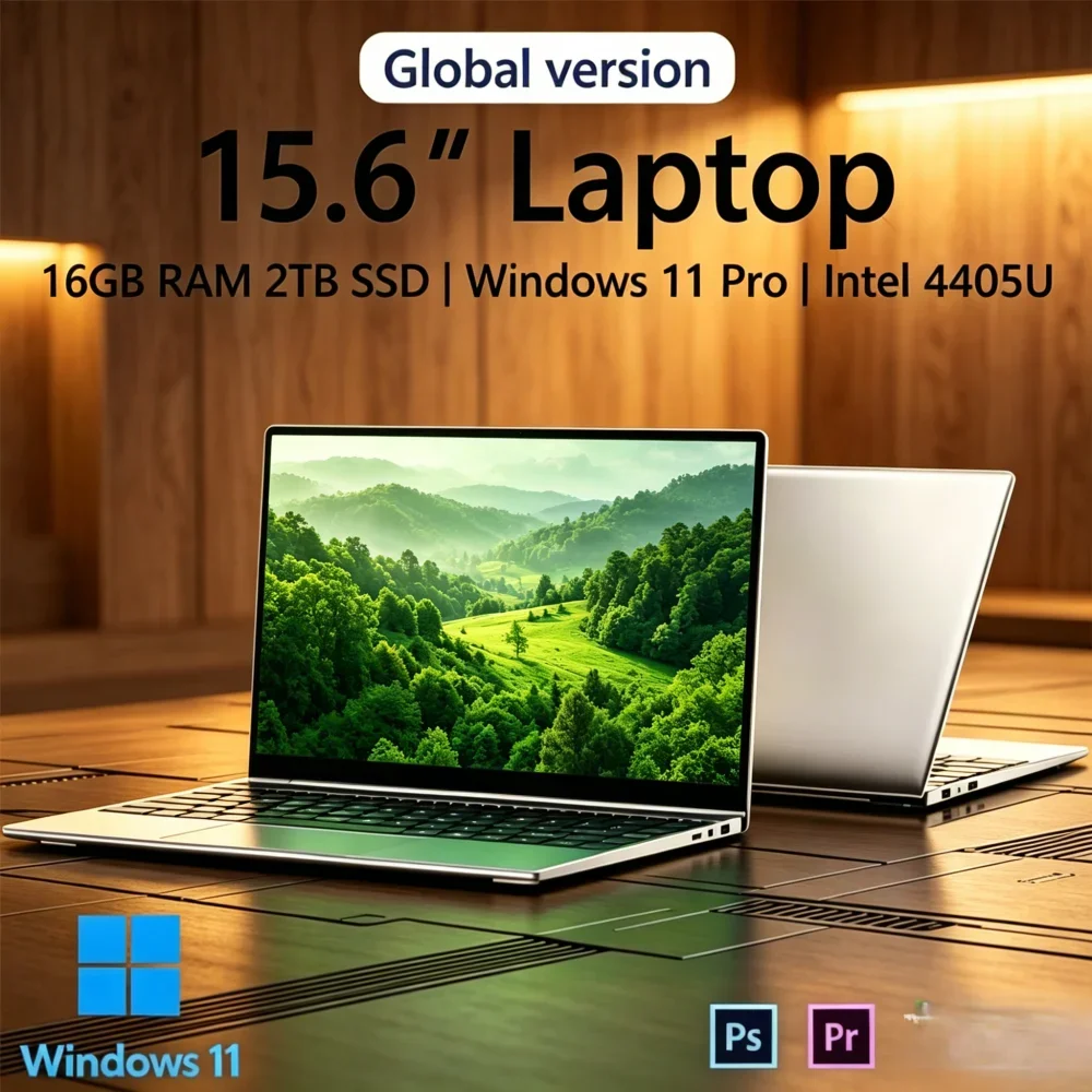 2026 New 15.6" Ultra Slim Laptop Intel 4405U Win11 Pro 16GB RAM 2TB SSD 1080P FHD Office & Gaming Notebook
2026 New 15.6" Ultra Slim Laptop Intel 4405U Win11 Pro 16GB RAM 2TB SSD 1080P FHD Office & Gaming Notebook