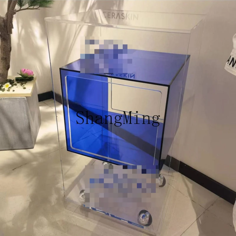 FG high-end beauty salon cart acrylic transparent tool cart storage shelf model
FG high-end beauty salon cart acrylic transparent tool cart storage shelf model