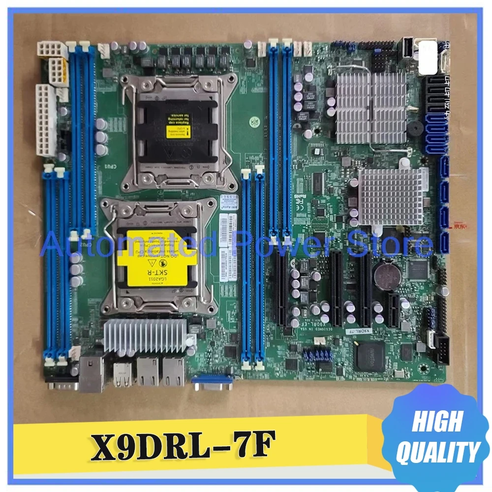 X9DRL-7F Two-Way Server Motherboard Xeon E5-2600 V1/V2 Family LGA2011 DDR3
X9DRL-7F Two-Way Server Motherboard Xeon E5-2600 V1/V2 Family LGA2011 DDR3