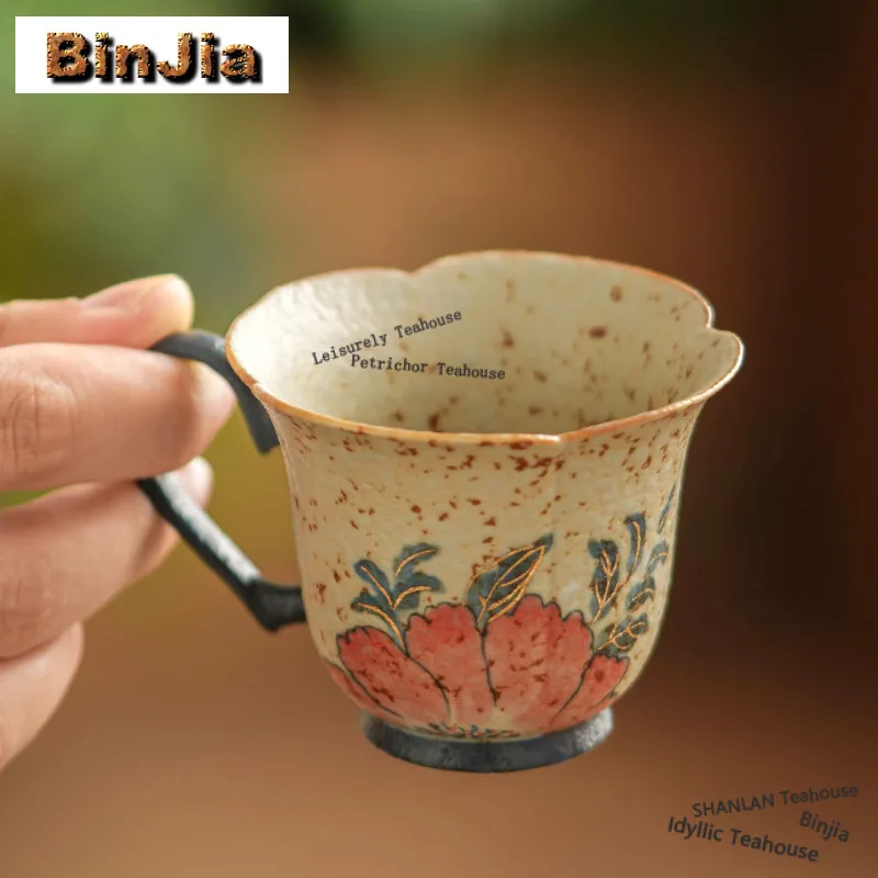 85ml Hand-painted Camellia Teacup Luxury Tea Bowl Tea Pair Tea-tasting Meditation Cup Jianzhan Master Cups Teaware Collection
85ml Hand-painted Camellia Teacup Luxury Tea Bowl Tea Pair Tea-tasting Meditation Cup Jianzhan Master Cups Teaware Collection