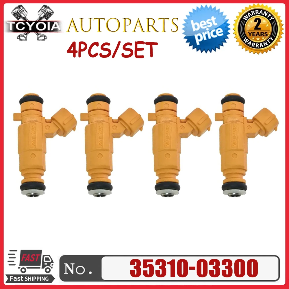 4pcs/lot Fuel Injector Nozzle 3531003300 for 2017-2022 Hyundai Accent Verna Pony Kia Rio 1.4L Car Accessories 35310-03300
4pcs/lot Fuel Injector Nozzle 3531003300 for 2017-2022 Hyundai Accent Verna Pony Kia Rio 1.4L Car Accessories 35310-03300