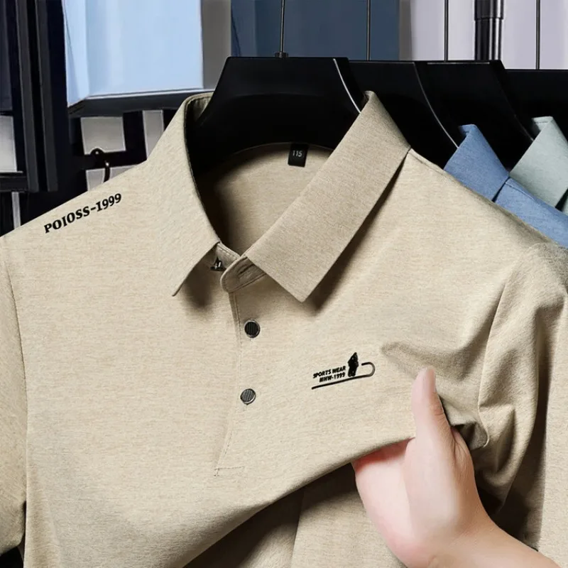 Long Sleeved Polo Shirt Men's T-shirt Simple and Fashionable Autumn and Winter New Item, Collar Print Classic Trend Men's Top
Long Sleeved Polo Shirt Men's T-shirt Simple and Fashionable Autumn and Winter New Item, Collar Print Classic Trend Men's Top