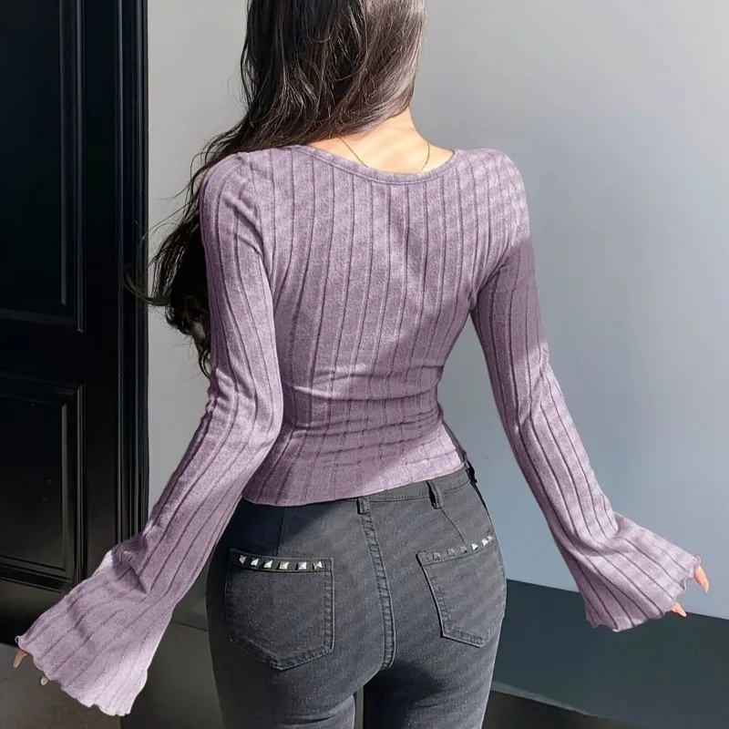 Осень и зима, новая модная универсальная трикотажная футболка с круглым вырезом и длинными рукавами, куртка с бантом, топ с длинными рукавами, популярный дизайн
Осень и зима, новая модная универсальная трикотажная футболка с круглым вырезом и длинными рукавами, куртка с бантом, топ с длинными рукавами, популярный дизайн