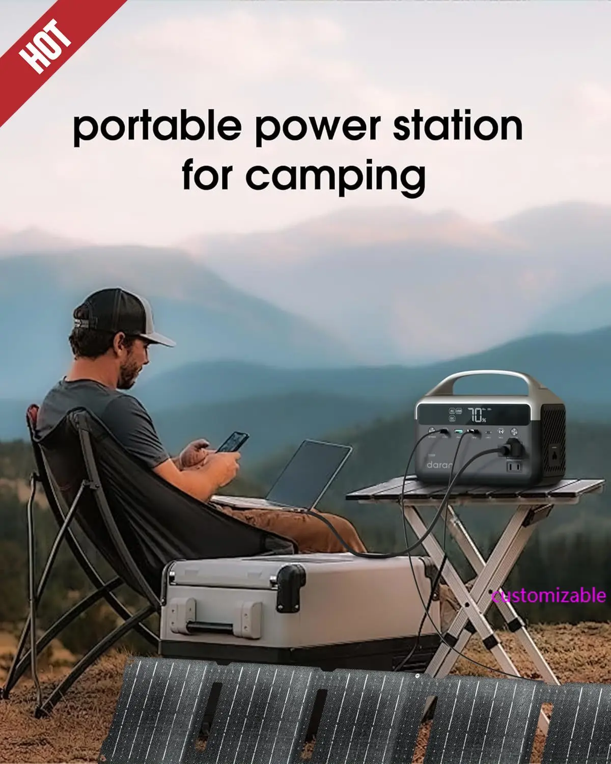 Portable Power Station 300W (600W Surge), 192Wh (60,000mAh) Solar Generator, LiFeP04 Battery with AC Outlets
Portable Power Station 300W (600W Surge), 192Wh (60,000mAh) Solar Generator, LiFeP04 Battery with AC Outlets