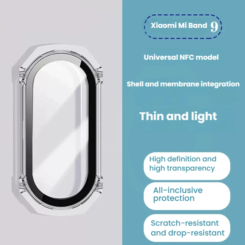 Glass+PC Case for Xiaomi Band 10 9 8 Tempered Glass Protective Case for Mi Band 10 9 8 Screen Protector case Watch Accessories
Glass+PC Case for Xiaomi Band 10 9 8 Tempered Glass Protective Case for Mi Band 10 9 8 Screen Protector case Watch Accessories