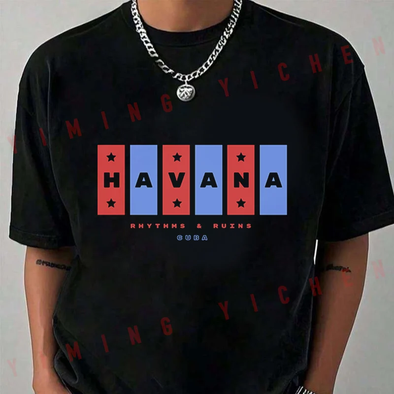 Cuba With The Name Of Its Capital Design T-Shirt Moto Riders Summer Men's Fashion Casual O-Neck Tops Tee 2026
Cuba With The Name Of Its Capital Design T-Shirt Moto Riders Summer Men's Fashion Casual O-Neck Tops Tee 2026