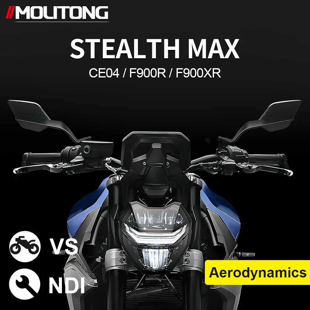 Motorcycle Universal Model Stealth Max Rearview Mirror Adjustable Winglet Mirror Accessories For BMW CE 04 CE04 F900R F900XR
Motorcycle Universal Model Stealth Max Rearview Mirror Adjustable Winglet Mirror Accessories For BMW CE 04 CE04 F900R F900XR