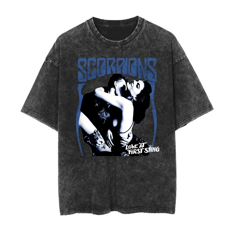 Heavy Metal, Scorpion Band Scorpions, Distressed Washed Retro Short-sleeved T-shirts, High-quality Luxury Brand
Heavy Metal, Scorpion Band Scorpions, Distressed Washed Retro Short-sleeved T-shirts, High-quality Luxury Brand