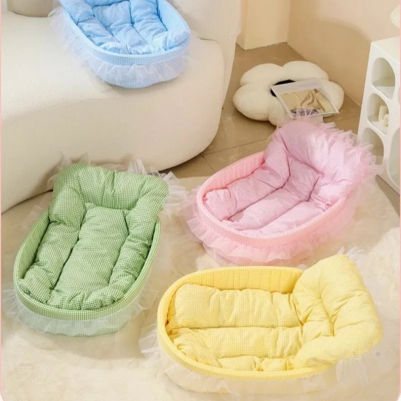 Internet celebrity pet nest Macaron style four seasons universal oval cat kennel small dog sleeping mat pet supplies bed
Internet celebrity pet nest Macaron style four seasons universal oval cat kennel small dog sleeping mat pet supplies bed