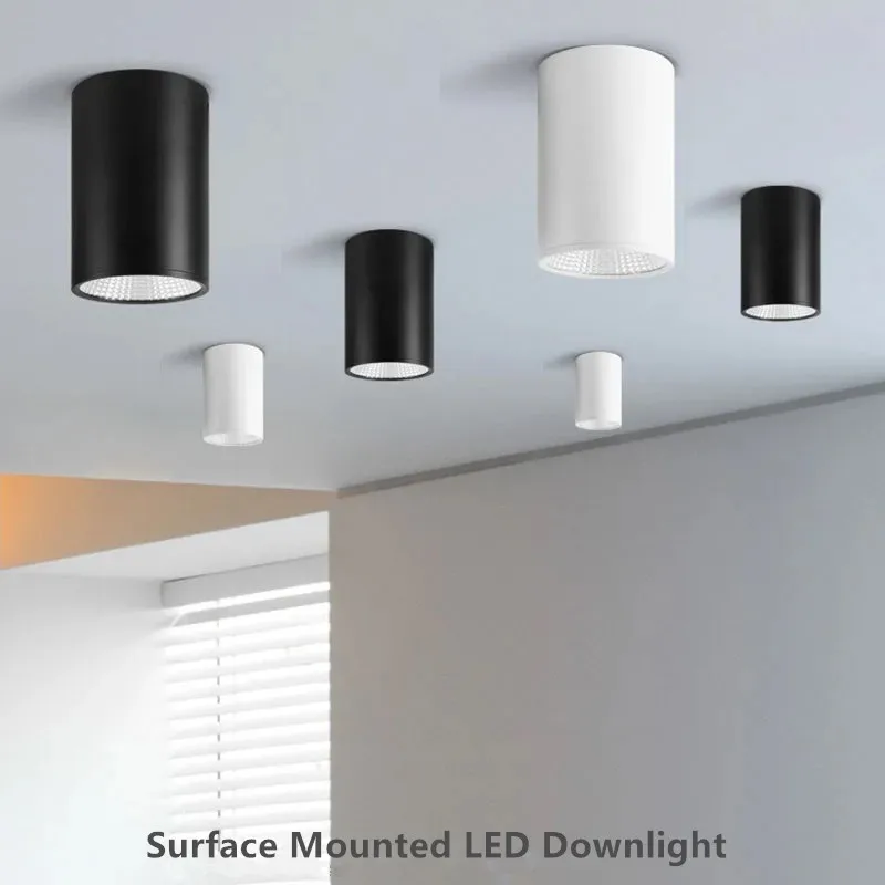 Surface Mounted COB LED Downlight Dimmable 9W 15W 20W AC85-265V AC110V AC230V Led Ceiling Lamp Spot Light +Led Driver Warm White
Surface Mounted COB LED Downlight Dimmable 9W 15W 20W AC85-265V AC110V AC230V Led Ceiling Lamp Spot Light +Led Driver Warm White