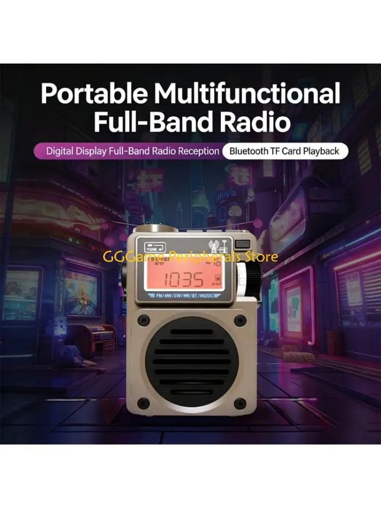 U55B Modern Portable Radio HRD 701 With Encoding Wheel Tuning And Loudspeaker
U55B Modern Portable Radio HRD 701 With Encoding Wheel Tuning And Loudspeaker